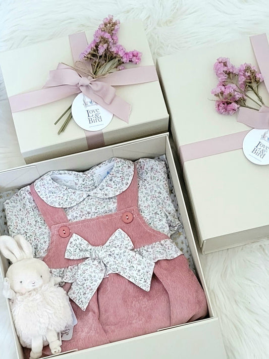 Dusky Pink Romper Baby Girls Gift