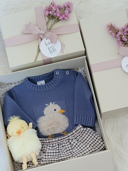 Sweater & Soft Toy Baby Boy Gift