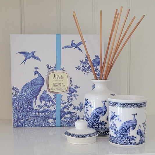 Jasmine & Wild Honeysuckle Diffuser & Candle Gift Box