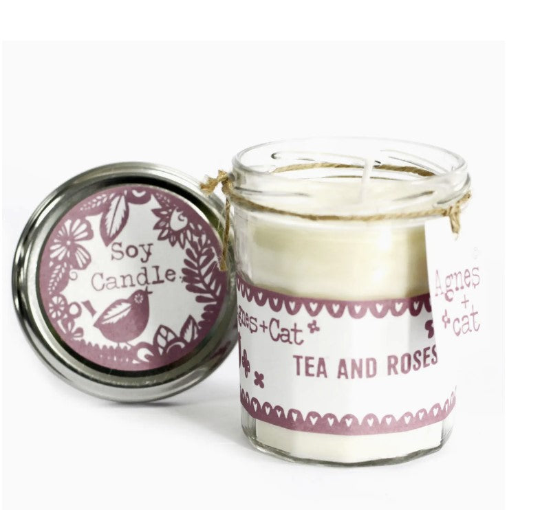 Gift Box Pressed Peonies Candle & Bath Fizz